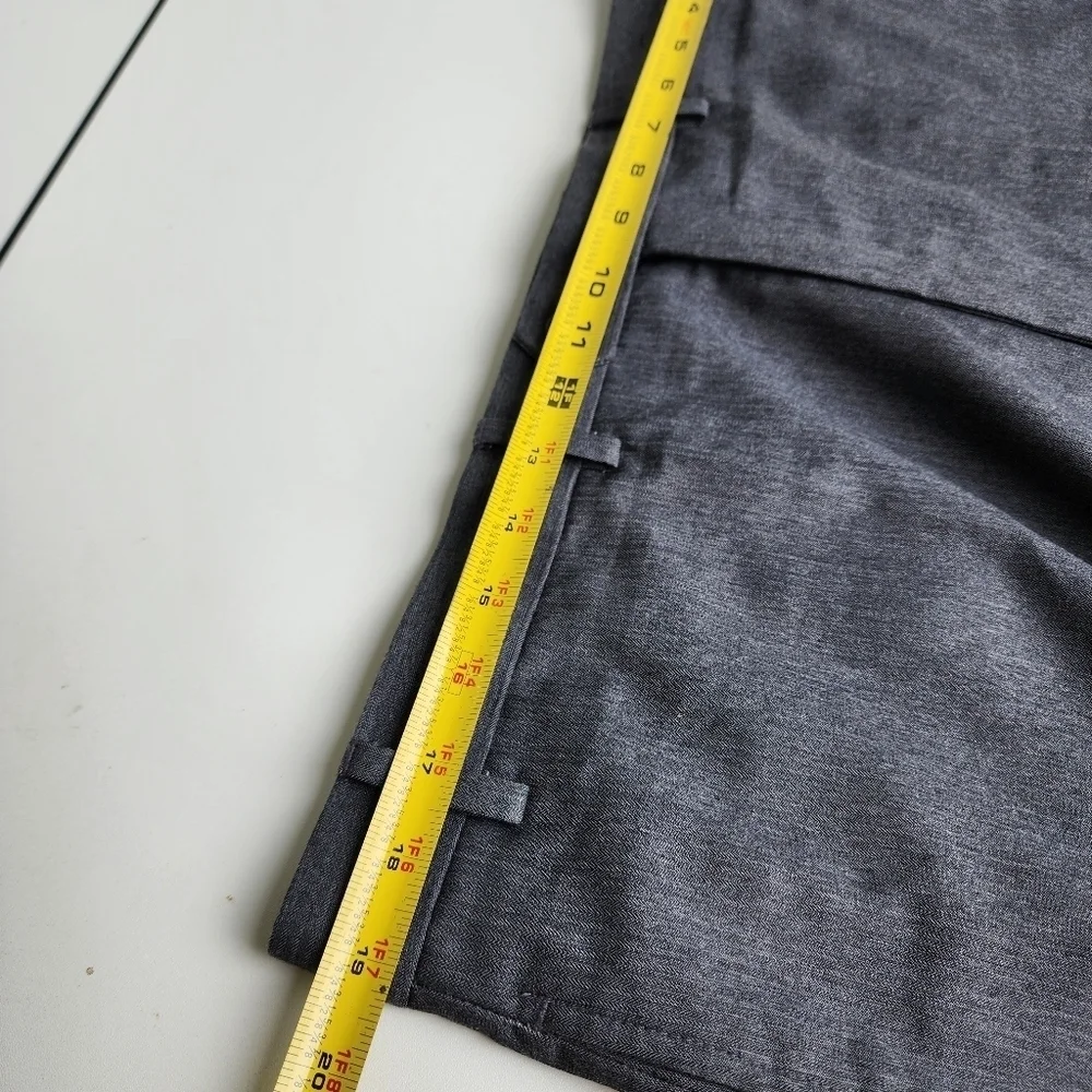 Joseph Abboud Dress Pants Mens 38x31 Flat Front Straight Slacks Trousers Gray